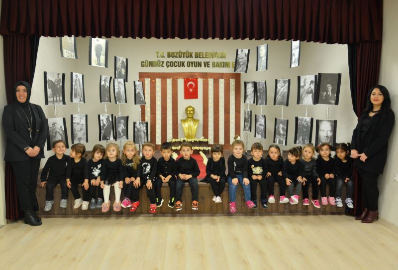 BOZÜYÜK BELEDİYESİ GÜNDÜZ ÇOCUK OYUN VE BAKIMEVİ’NDE  MİNİK ÖĞRENCİLER ATATÜRK’Ü ANDI