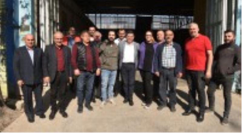 Tütüncü, sanayi esnafıyla kucaklaştı