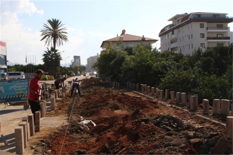 KESTEL İSA KÜÇÜLMEZ CADDESİNDE KALDIRIM ÇALIŞMASI BAŞLATILDI