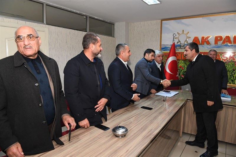 BAŞKAN ASYA, AK PARTİ YÖNETİMİNİ ÇALIŞMALARLA İLGİLİ BİLGİLENDİRDİ