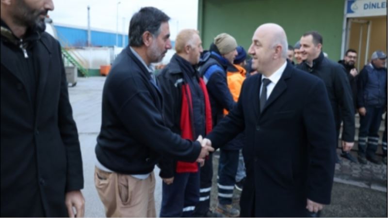 BAŞKAN BIYIK, MESAİYE İŞÇİLERLE BİRLİKTE BAŞLIYOR