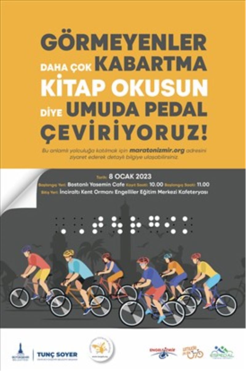 İzmir’de görme engelliler için pedal çevrilecek