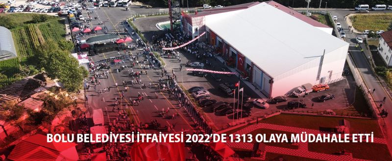 Bolu Belediyesi İtfaiyesi 2022’de 1313 olaya müdahale etti