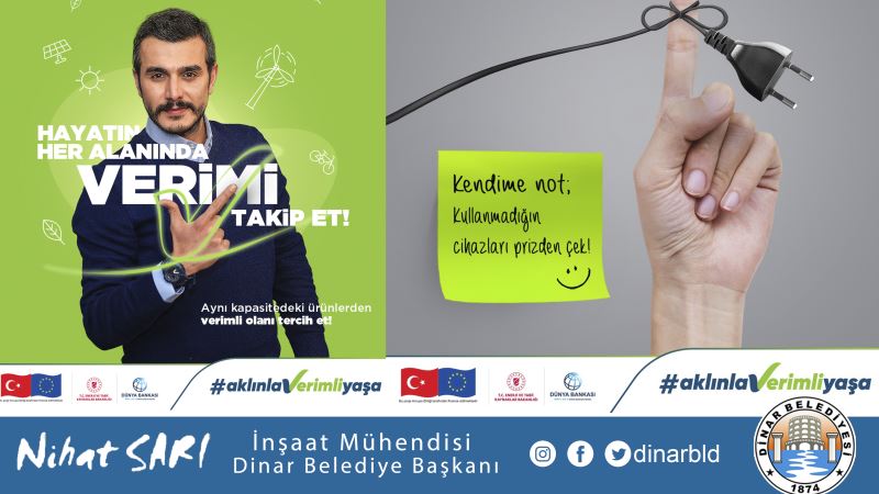Belediye Başkanımız Nihat Sarı’dan Enerji Verimliliği Haftası Mesajı