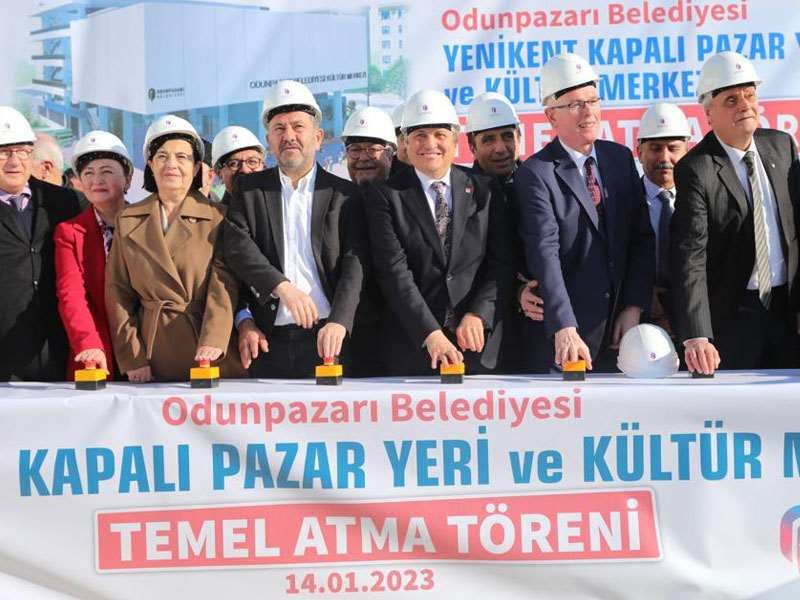 YENİKENT KAPALI PAZAR YERİ VE KÜLTÜR MERKEZİ’NE GÖRKEMLİ TEMEL ATMA TÖRENİ