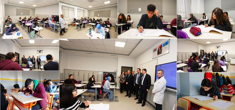 LİSE ÖĞRENCİLERİNE ÜCRETSİZ DENEME SINAVI YAPILDI