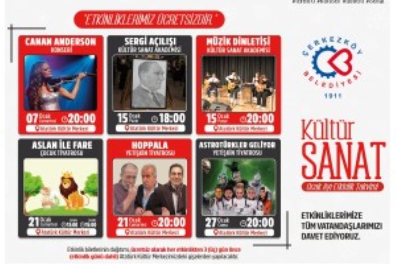 KÜLTÜR VE SANAT İLE DOLU BİR AY SİZİ BEKLİYOR
