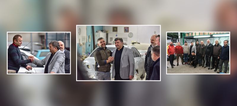 BAŞKAN ŞENLİKOĞLU SANAYİ ESNAFINI ZİYARET ETTİ