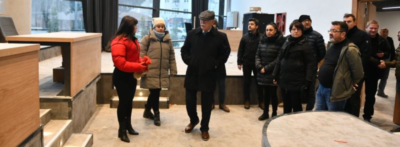 Başkan Gökhan Yeşil Yerel Yönetim Binasında İncelemelerde Bulundu
