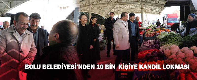 Bolu Belediyesi’nden 10 bin  kişiye kandil lokması