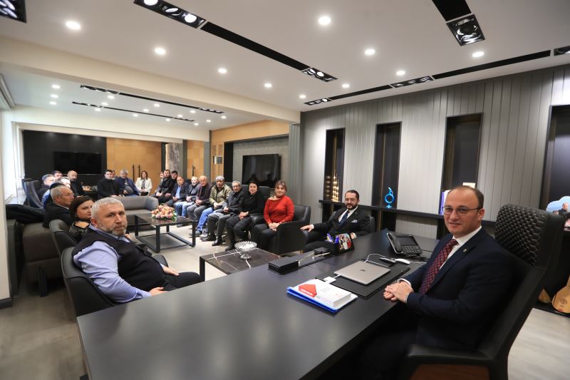 BAŞKAN ÖRKİ MHP İL BAŞKANI YILMAZI AĞIRLADI