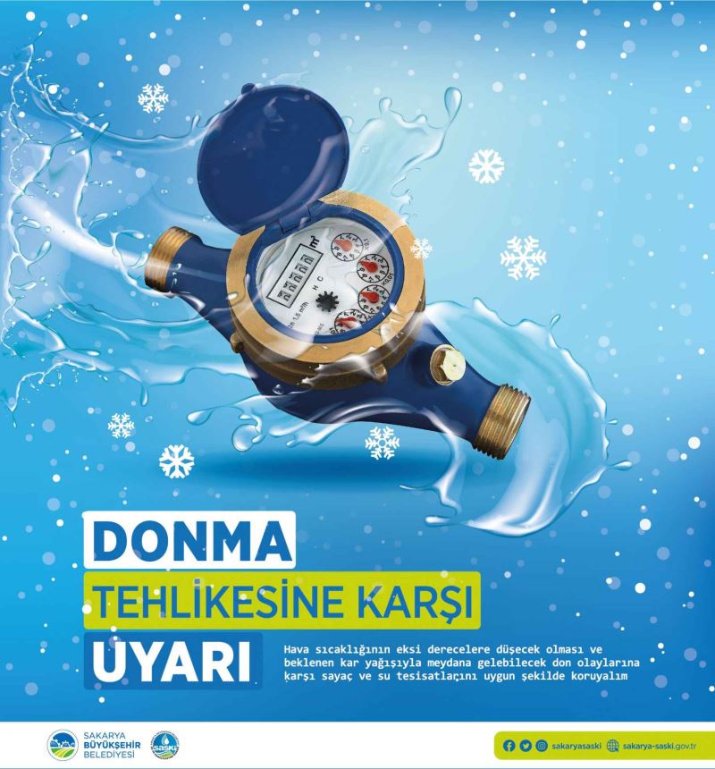 Büyükşehir Belediyesi’nden vatandaşlara su sayaçları için önemli uyarı