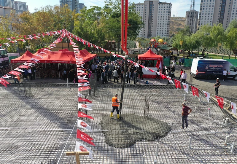 Keçiören’de Lavanta Bahçesi Kapalı Spor Salonu’nun temeli atıldı