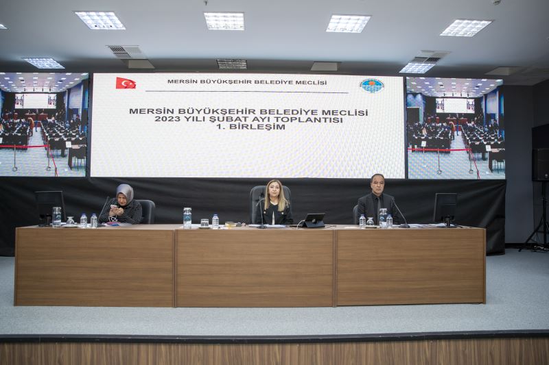 Mersin Büyükşehir Belediye Meclisi Şubat Ayı 1. Birleşim Toplantısı Yapıldı