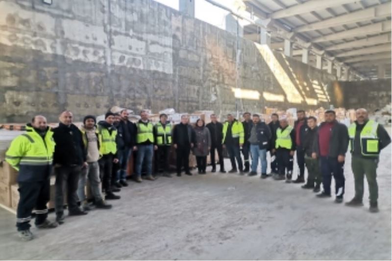 AFET BÖLGESİNDEKİ BÜYÜKŞEHİR EKİPLERİNE ZİYARET