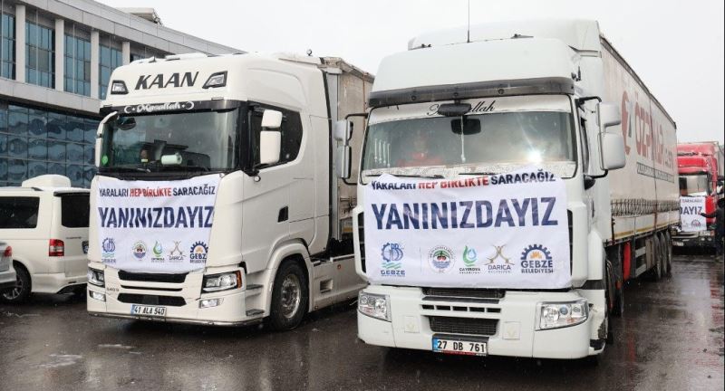Gebze’den Hatay Defne’ye Yardım Eli