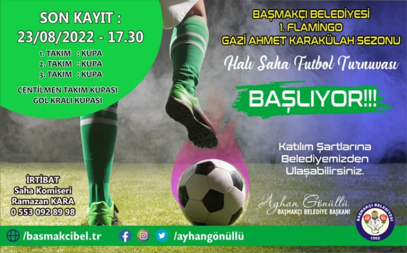 Başmakçı Belediyesi Halı Saha Futbol Turnuvası