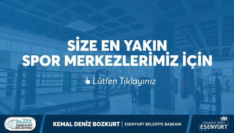 Size En Yakın Spor Merkezlerimiz İçin Lütfen Tıklayınız