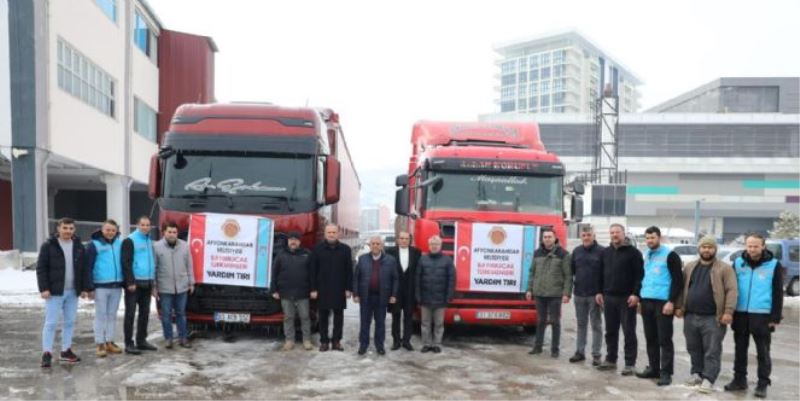 AFYONKARAHİSAR´DAN BAYIRBUCAK TÜRKMENLERİNE YARDIM