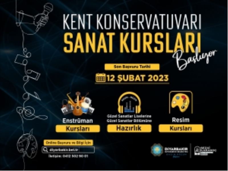 Sanat kurslarına kayıtlar başladı