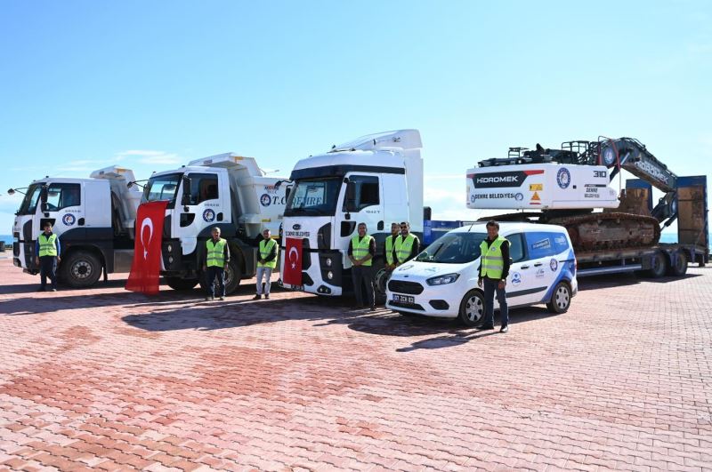 arama kurtarma çalışmalarına destek için personellerimiz yola çıktı.
