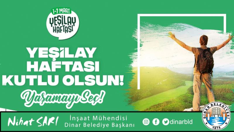 Belediye Başkanımız Nihat Sarı’dan Yeşilay Haftası Mesajı