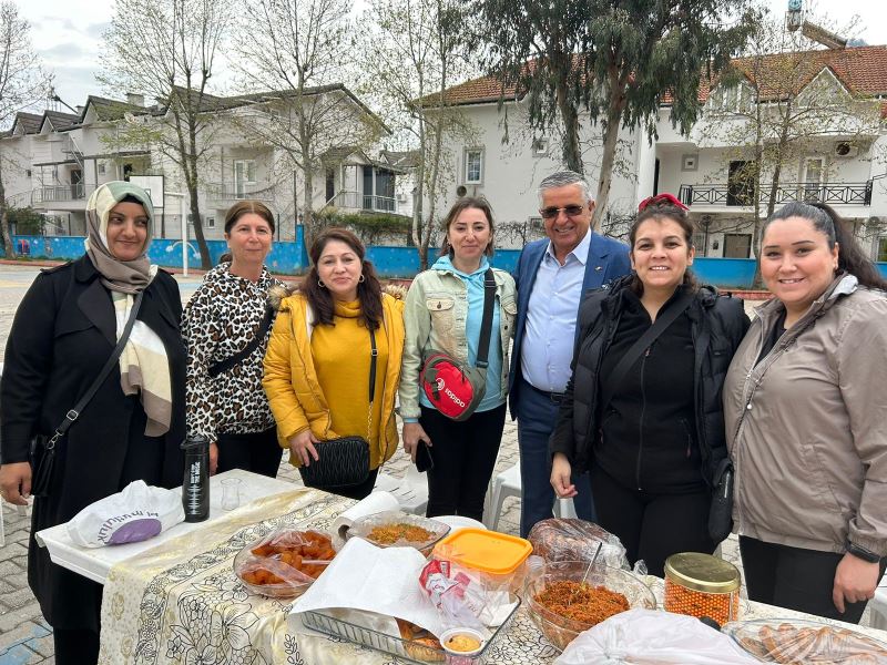 Depremzede vatandaşlar için kermes