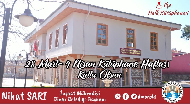 Belediye Başkanımız Nihat Sarı’dan Kütüphaneler Haftası Mesajı