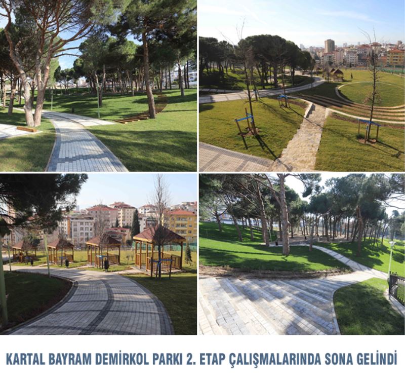 KARTAL BAYRAM DEMİRKOL PARKI 2. ETAP ÇALIŞMALARINDA SONA GELİNDİ