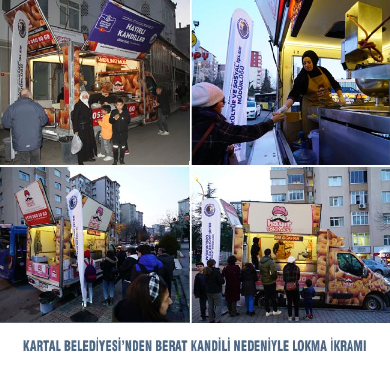 KARTAL BELEDİYESİ’NDEN BERAT KANDİLİ NEDENİYLE LOKMA İKRAMI