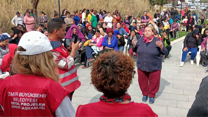 Çadır kentte 8 Mart kutlaması