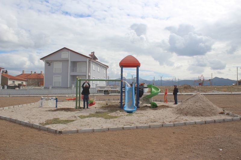 Karşıyaka Mahallesi Park Yapım Çalışmaları