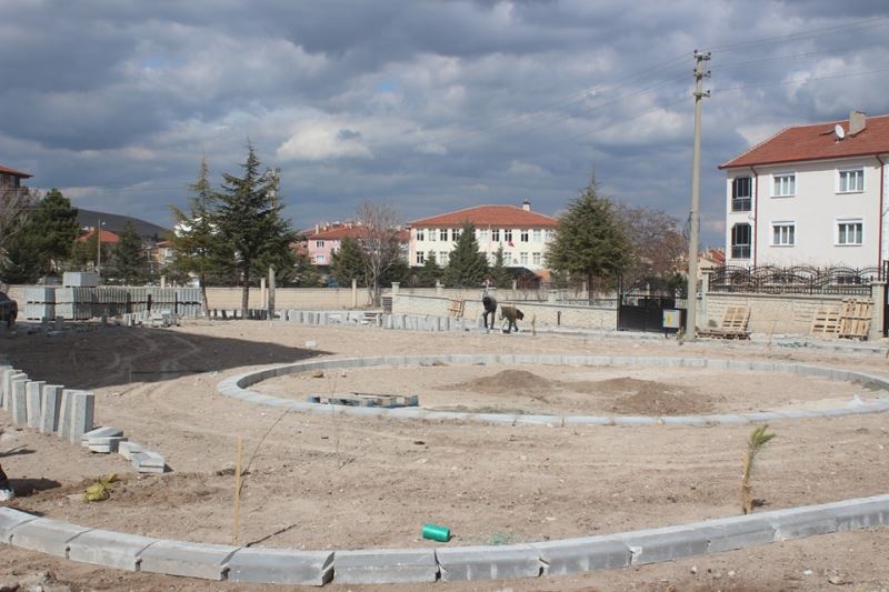 Çilli Mahallesinde Park Yapım Çalışmaları