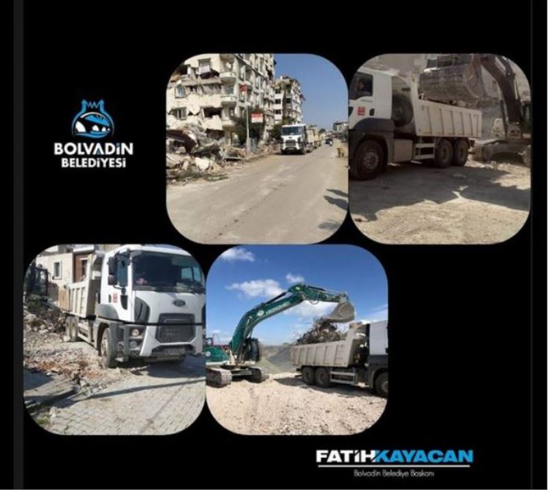DEPREM BÖLGESİNDE EKİPLERİMİZ ARALIKSIZ ÇALIŞIYOR