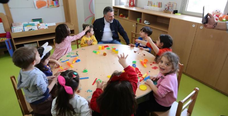 Başkan Sandal’dan anaokullarına ziyaret