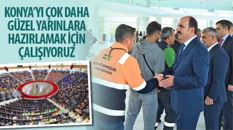 Başkan Altay Belediye Çalışanlarıyla Bayramlaştı