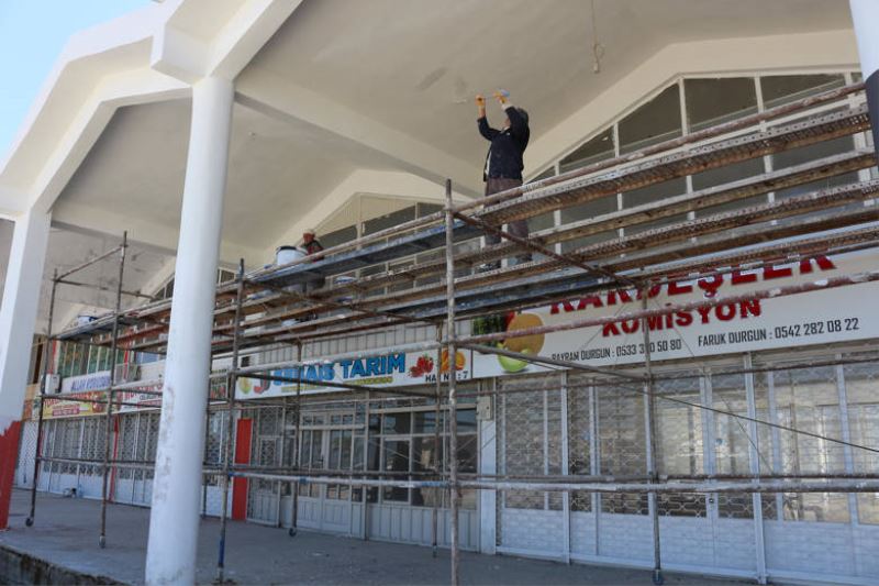 Büyükşehir’den Serik Çandır Toptancı Hali’ne Modern Dokunuşlar