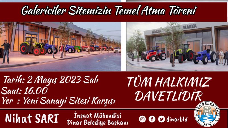 Galericiler Sitemizin Temel atma törenine tüm halkımız davetlidir