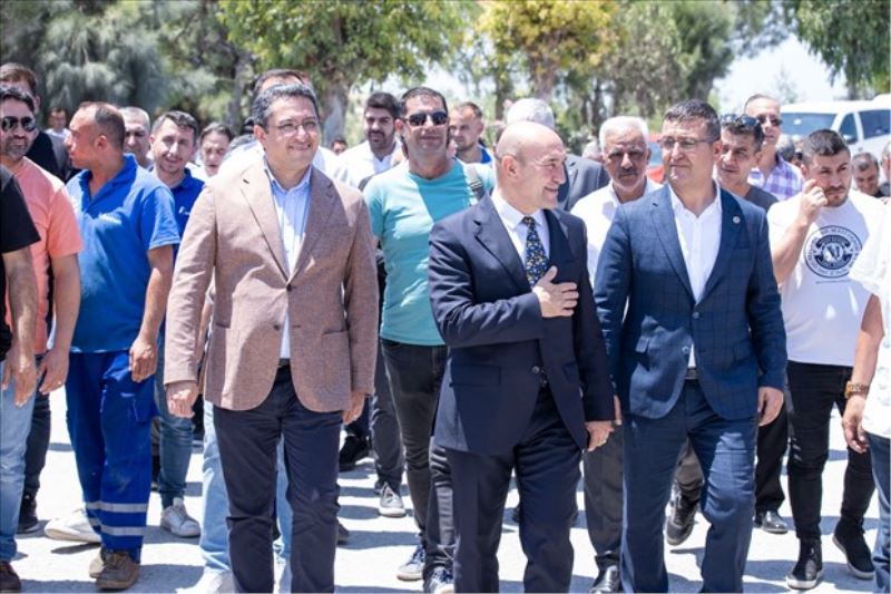 Başkan Soyer İZBETON işçilerinin bayram sofrasına konuk oldu