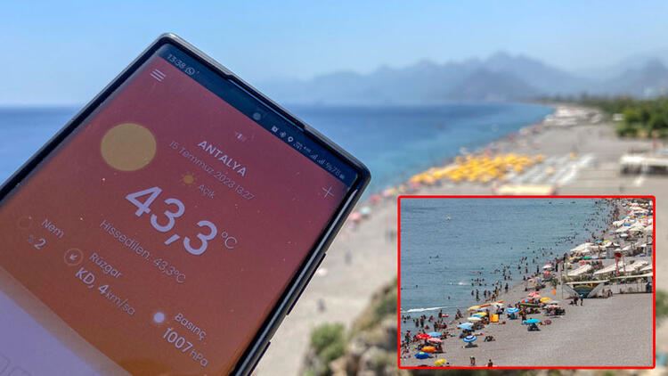 ANTALYA’DA HAVA AÇIK, SICAKLIK AYNI
