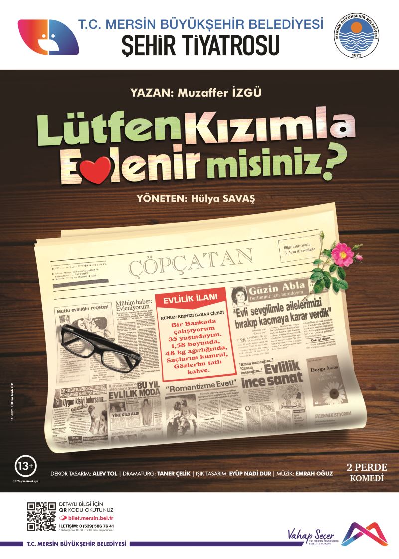 Mersin Şehir Tiyatrosu Uşak’ta Sahne Alıyor