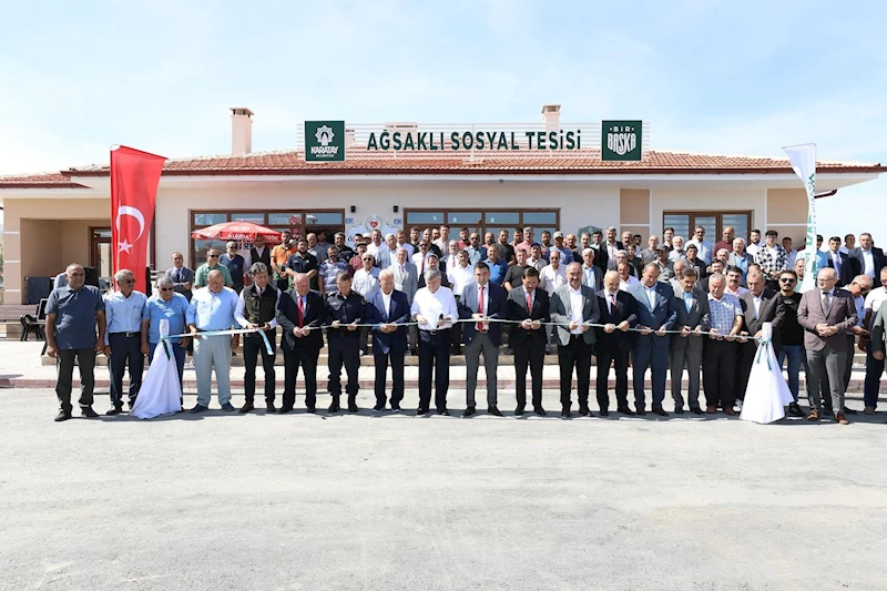 AĞSAKLI SOSYAL TESİSİ HİZMETE AÇILDI
