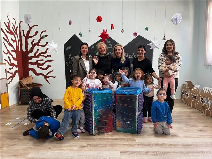 OKUL ÖNCESİ ÖĞRENCİLERLE ÇEVRE ATÖLYE ÇALIŞMASI GERÇEKLEŞTİRİLDİ