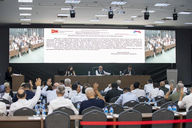 Mersin Büyükşehir Belediye Meclisi’nin Ağustos Ayı 1. Birleşimi Gerçekleştirildi