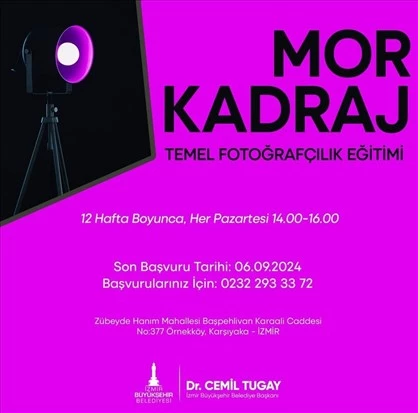 Kadınlar, Mor Kadraj’la fotoğraf çekmeyi öğrenecek