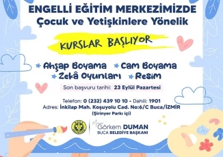 Buca Belediyesi Engelli Eğitim Merkezi’nde kurslar başlıyor