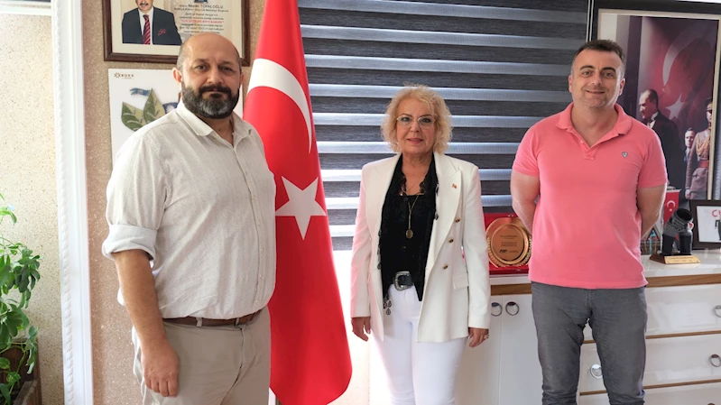 Kan Bağışı Merkezi Müdüründen Başkan Vekiline ziyaret