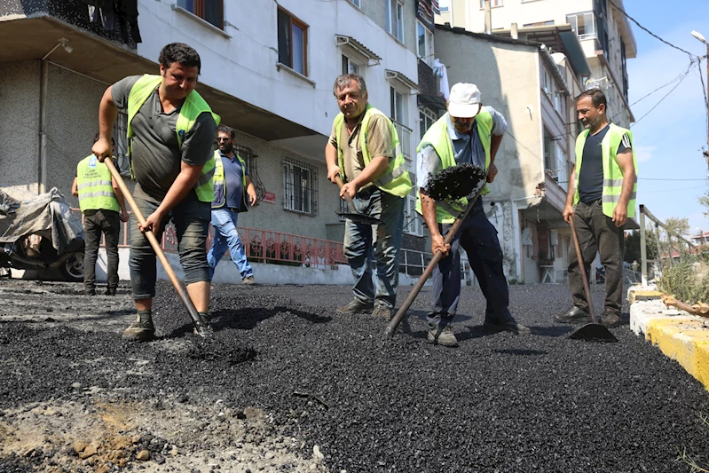 Eyüpsutan’da asfalt çalışmaları tüm hızıyla sürüyor