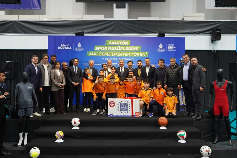 İBB’DEN AMATÖR SPOR KULÜPLERİNE MALZEME DESTEĞİ