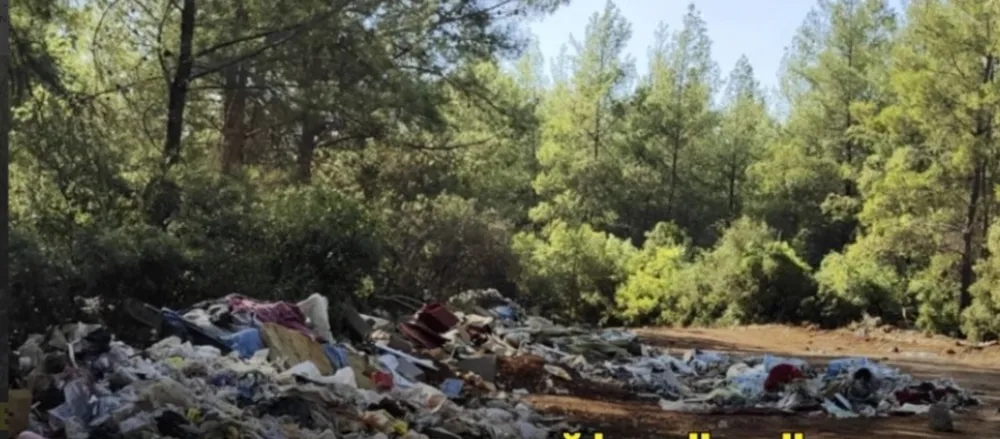 KEPEZ’DE BİR ORMAN MANZARASI.. BU ÇÖP DAĞLARI BİR İNSANLIK AYIBIDIR